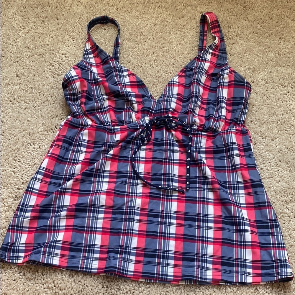 Lascana Plaid Swim Top